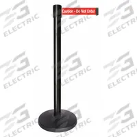 QUEUEWAY Barrier Post with Belt: Red, No Pattern, Caution Do Not Enter, 10 ft Belt Lg, Black (MPN QPLUS-33-RG). Key specifications — attr981468: ABS; attr981465: Red; attr981461: QUEUEWAY; attr981440: Metal Alloy; attr981443: Black; attr981449: Caution Do Not Enter; attr981448: White.