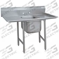 ADVANCE TABCO Scullery Sink: 1 Bowls, 42 in Overall Ht, 74 in Overall Lg, 31 in Overall Wd (MPN 9-41-24-24RL). Key specifications — Brand: ADVANCE TABCO.