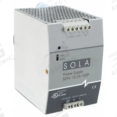 SOLAHD DC Power Supply: DIN Rail, 240 W Output Power - Rated, 10 A Current - Output - DIN Rail Mount DC Power Supplies