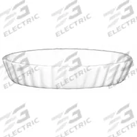 ITI Creme Brule Dish: 7 oz Capacity, 1 1/8 in Overall Dp, 4 1/4 in Overall Wd, 6 1/8 in Overall Lg (MPN SOFO-65-EW). Key specifications — Material: Vitrified Stoneware; Brand: ITI; Color: European White.