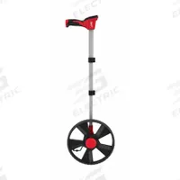 MILWAUKEE Measuring Wheel: 99,999 ft Range, Fixed Handle Handle, Spoked Single Wheel, Rubber Tread (MPN 48-22-5112). Key specifications — attr939182: Aluminum; attr939189: Digital Measuring Wheel; attr934748: 48-22-5112; attr939173: Batteries Required (Included); attr939174: AAA; attr939175: Button; attr939180: Not Foldable; attr939193: SAE.