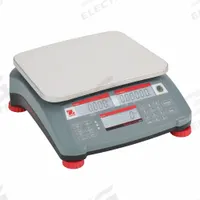 OHAUS Industrial Bench Scale: 9 in x 11 7/8 in, Not IP Rated, Integrated, Stainless Steel (MPN RC31P30). Key specifications — attr1341383: Ethernet; attr1341384: 0.002 lb/1 g; attr1341400: OHAUS; attr1383935: Stainless Steel.