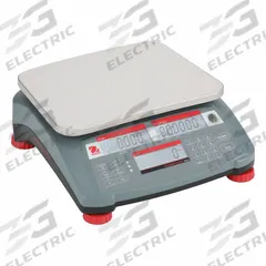 OHAUS Industrial Bench Scale: 9 in x 11 7/8 in, Not IP Rated, Integrated, Stainless Steel (MPN RC31P30). Key specifications — attr1341383: Ethernet; attr1341384: 0.002 lb/1 g; attr1341400: OHAUS; attr1383935: Stainless Steel.