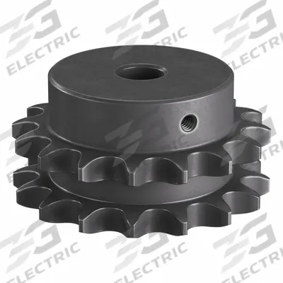 TRITAN Roller Chain Sprocket: One-Sided Hub, For Double Strands, 50-2, 16 Teeth - Size 50-2 Plain-Bore Roller Chain Sprockets
