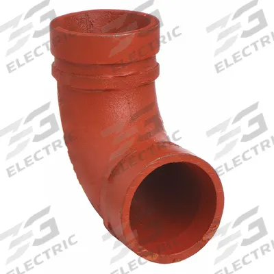 GRUVLOK Metal Pipe Elbow: 90° Elbow, 3 in x 3 in, Ductile Iron - Grooved Pipe Fittings