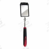 ULLMAN Inspection Mirror: 3 1/2 in L x 2 1/4 in W Mirror Size, Mirr. Mat. Stainless Steel (MPN HTK-2LT). Key specifications — attr1004918: ULLMAN; attr1004923: Rubber.