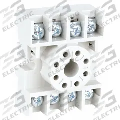 SCHNEIDER Relay Socket: 15 A Rating, 8 Pins, A Socket, Std, Finger Safe (MPN 70-464-1). Key specifications — Brand: SCHNEIDER.