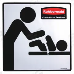 RUBBERMAID COMMERCIAL PRODUCTS Restroom Door Label: For 8YJY2/9N188, For FG781888LPLAT/FG781988LPLAT (MPN FG7818L10000). Key specifications — For Use With Grainger Item Number: 8YJY2; For Use With Mfr. Model Number: FG781988LPLAT; Fits Brand: Rubbermaid Commercial; Product Type: Restroom Door Label; Brand: RUBBERMAID COMMERCIAL PRODUCTS.