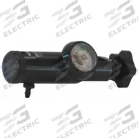 LIFE CORP Oxygen Regulator: 25 lpm Flow Rate - Max, 12 Settings, 1 1/2 in W 6 in H, Aluminum/Brass (MPN LIFE-EMS-025-1). Key specifications — Brand: LIFE CORP; Material: Aluminum.