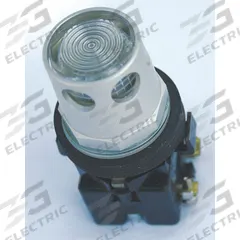 EATON Extended Push Button: Clear, 30 mm Mounting Size, Non-Metallic, Momentary (MPN HT8GDCF7). Key specifications — Brand: EATON; Action: Momentary; Series: HT800; Push Button Material Type: Non-Metallic.