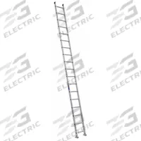 WERNER Straight Ladder: 18 ft Ladder Size, Aluminum, 300 lb Load Capacity, 39 lb Wt, 18 Rungs (MPN D1518-1). Key specifications — Color: Silver; Brand: WERNER; Included Features: Mar-Resistant End Caps; Shoe Type: Slip-Resistant.