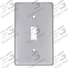 HUBBELL KILLARK Weatherproof Cover: Copper-Free Aluminum, FD/FS, Toggle Switches, 1 Gangs, 3R, Gray (MPN 1FTC). Key specifications — Brand: HUBBELL KILLARK; Color: Gray; Compatible with Product Type: Toggle Switches; Compatible with Series: FD; Mounting Orientation: Horizontal or Vertical.