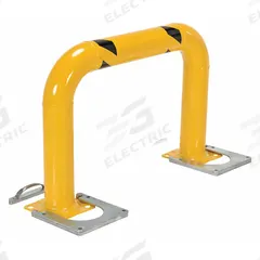 VESTIL Machine Guard: 36 in Top Rail Ht, 5/8 in Mounting Hole Dia, Mount Hardware Not Included (MPN HPRO-RF-48-36-4). Key specifications — Color: Yellow; Material: Steel; Rail Mounting Style: Floor Mounted; Includes Mid-Rail: Mid-Rail Not Included.