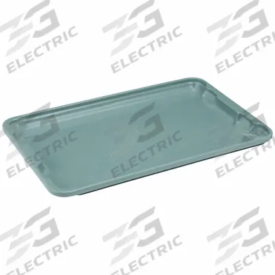 MOLDED FIBERGLASS Lid: 19 3/4 in x 12 1/2 in, Gray, Fiberglass - Lids for Extreme-Temperature Stacking & Nesting Totes