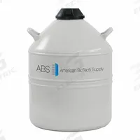AMERICAN BIOTECH SUPPLY Liquid Dewar: 32 L Capacity, 17 in Overall Dia, 24 in Overall Ht, Aluminum (MPN ABS LD 30). Key specifications — Brand: AMERICAN BIOTECH SUPPLY; Material: Aluminum.