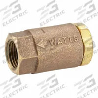 WATTS Check Valve: Disc, Inline Valve Body, 1/4 in Pipe Size, FNPT x FNPT, Copper Silicon Alloy, NPT (MPN LF601-1/4). Key specifications — Brand: WATTS.