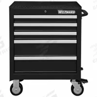 WESTWARD Rolling Tool Cabinet: Black / Black Drawer, 26 11/16 in W x 18 in D x 33 5/16 in H (MPN 32H895). Key specifications — attr1117811: WESTWARD.