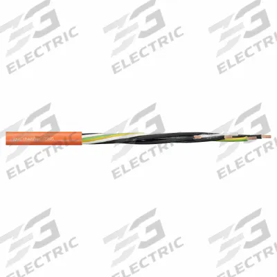 CHAINFLEX Motor Cable: 3/0 AWG, 1 Conductors, Order by the Foot, PVC Jacket - Continuous Flexing Power Cables