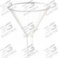 APPROVED VENDOR Utility Funnel: Polypropylene, 25 mL, 52 mm, 7 mm, 30 mm Stem Lg, White (MPN 3KWP8). Key specifications — attr1372202: Funnel; attr1372195: White; attr1372208: APPROVED VENDOR.