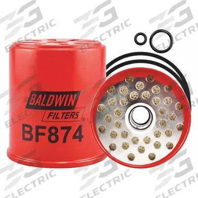 BALDWIN FILTERS Fuel Filter: Spin-On, 3 1/2 in Outside Dia, 3/4 in Inside Dia, Cellulose - Spin-On Fuel Filters