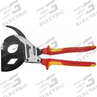 KNIPEX High Leverage Insulated Cable Cutter: Multi-Component Handle, Shear, 12 1/2 in Overall Lg (MPN 95 36 320). Key specifications — attr324789: KNIPEX; attr308384: Shear; attr308389: Multi-Component; attr308391: MCM 1200.
