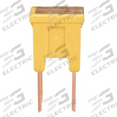 BUSSMANN Automotive Fuse: FLM Series, Yellow, Male, Cartridge, Fast-Acting, 60 A, 32 V DC (MPN FLM-60). Key specifications — Series: FLM; Brand: BUSSMANN.