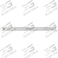 WESTCOTT Ruler: 10417, 18 in, 0.06 in Thick, 1/8 in, Clear, Black, Flex, Etched Graduation Mark, SAE. Key specifications — attr939978: 1/8 in; attr934745: WESTCOTT; attr944509: Clear; attr939993: Decimal; attr986193: Etched.