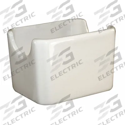 ITI Sugar Packet Holder: American White, 2 3/8 in Overall Ht, 3 3/8 in Overall Wd - Condiment Racks & Holders
