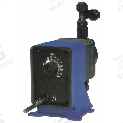 PULSATRON Chemical Metering Pump: Solenoid, 115V AC, 1/5 hp HP, PVC Head, CSPE/PTFE Diaphragm - Compact Solenoid-Driven Diaphragm Metering Pumps