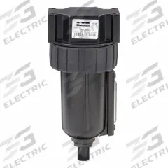PARKER Compressed Air Filter: Particulate, 1/2 in NPT, 5 micron, 85 cfm, 250 psi Max Op Pressure (MPN 06F38BC). Key specifications — attr110055: 06F; attr110008: PARKER.