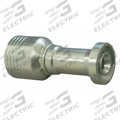 AEROQUIP Hydraulic Hose Fitting: Steel x Steel, Straight - Crimp Hydraulic Hose Fittings with Flange Connection