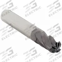 APPROVED VENDOR Ball End Mill: Carbide, 4 Flute, 15/64" Mill Dia, 7/16" LOC, 2" OAL (MPN 220-001075)