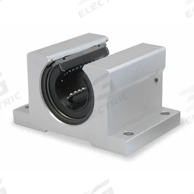 Dayton Linear Pillow Block Bearing: Twin, 1/2 in Inside Dia, 7 fps Steady State Speed - Twin Open Pillow Block Linear Ball Bearings