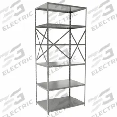 HALLOWELL Metal Shelving: Standalone, Heavy-Duty, 36 in x 24 in, 84 in Overall Ht, 6 Shelves (MPN F7511-24HG). Key specifications — attr41760: Steel; attr41761: Steel; attr37625: Unassembled; attr37628: Gray; attr33609: HALLOWELL.