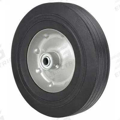 APPROVED VENDOR Solid Wheel: 10 in Wheel Dia., 2 1/2 in Wheel Wd, Rubber, 450 lb Load Capacity - Flat-Free Solid Rubber Wheels