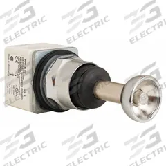 SCHNEIDER ELECTRIC Joystick Operator: Vertical Operation, 2 Positions, Momentary, Latching (MPN 9001K70). Key specifications — Bezel Material: Metal; Contact Form: Not Included; Switch Action: Momentary; Series: 9001K; Brand: SCHNEIDER; Number of Positions: 2 + Center Off.