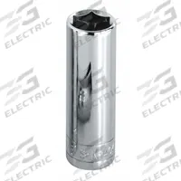 SK PROFESSIONAL TOOLS Socket: Metric, 3/8 in Drive Size, 14 mm Socket Size, 6-Point, Deep, Chrome (MPN 8414). Key specifications — attr1204417: SK PROFESSIONAL TOOLS; attr1204392: Chrome.
