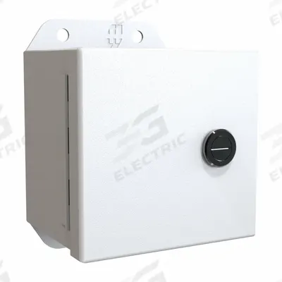 HAMMOND Electrical Enclosure: Steel, 4 in x 4 in x 3 in, NEMA 12/13/3R/4, w/Panel - Steel Washdown Enclosures