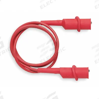POMONA Test Leads: Red Electrical Current Color, Alligator Clip, 2 ft Lg - Modular Test Leads