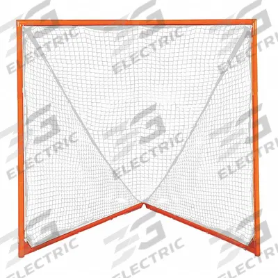 CHAMPION SPORTS Lacrosse Goal: Steel, Orange, Polyethylene, White - Lacrosse Nets & Goals
