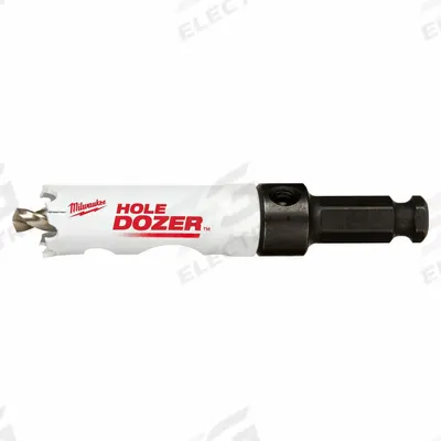 MILWAUKEE Hole Saw: 3/4 in Saw Dia., 3/5 Teeth per Inch, 1 5/8 in Max. Cutting Dp - Multi-Material-Cutting Hole Saws with Attached Arbor