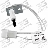Direct Spark Igniter: OEM, Silicon Nitride, 8 1/4 in Lead Lg, 120V AC, Hardwired, Round Tip (MPN 41-426N). Key specifications — Electrical Connection Type: Hardwired; Manufacturer Part Number: 41-426N; Brand: ROBERTSHAW; Input Voltage: 120V AC; Replacement for OEM Brands: Other OEM Brands.