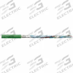 CHAINFLEX Measuring System Cable: (4) Pr 26 AWG (0.14)/(4) 20 AWG (0.50), Green, PVC Jacket (MPN CF884-015). Key specifications — Conductor Grouping: (4) Pair 26 AWG/(4) 20 AWG; Includes Ground: No; Overall Length: Order by the Foot; Minimum Bend Radius Factor - Fixed: 8 x OD; Minimum Bend Radius Factor - Flexible: 12 x OD; Brand: CHAINFLEX.