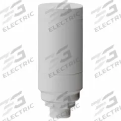 PATLITE Tower Light Assembly: No Sounder Tier, IP65, Direct Wire, 60 mm Overall Dia, Wire Leads (MPN LR6-ILWCNW). Key specifications — Manufacturer Part Number: LR6-ILWCNW; Brand: PATLITE; Operating Voltage: 24V DC.
