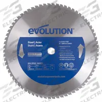 EVOLUTION Circular Saw Blade: 15 in Blade Dia., 70 Teeth, 0.09 in Cut Wd, 1 in Arbor Size, Carbide (MPN 15BLADEST). Key specifications — attr1116119: EVOLUTION; attr1145631: Angle Iron.