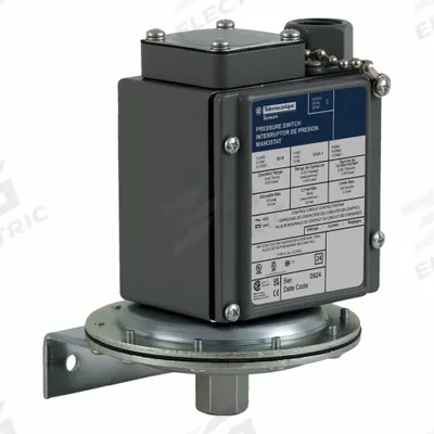 TELEMECANIQUE SENSORS Vacuum Switch: 9016G, SPDT-1NO/1NC, 100 psi Pressure - Max - Diaphragm Vacuum Switches for Sensitive-Control Applications