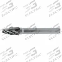 CLE-LINE Carbide Bur: Ball-Nosed Tree, SF-3, Aluminum Cut, 3/8" x 3/4" Head, 1/4" Shank (MPN C10037). Key specifications — Trade Number: SF-3; Brand: CLE-LINE.