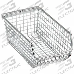 QUANTUM STORAGE SYSTEMS Hang and Stack Bin: 4 1/4 in x 7 1/4 in x 3 in, Silver, 300 lb Load Capacity (MPN QMB520C). Key specifications — Electrostatic Discharge: Not Electrostatic Discharge Conductive; Brand: QUANTUM STORAGE SYSTEMS; % Recycled Content: 0%.