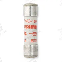 Semiconductor Fuse: FWC Series, Fast-Acting, 16 A, 600 V AC, 700 V DC DC Volt Rating, Non-Indicating (MPN FWC-16A10F). Key specifications — Series: FWC; Brand: BUSSMANN; Voltage Type: AC/DC.