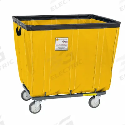 R&B WIRE PRODUCTS INC. Basket Truck: 22.4 cu ft, 800 lb, 44 1/2 in L x 32 in W x 31 3/4 in H - Basket Trucks with Permanent Antimicrobial & Mildew-Resistant Vinyl Liner